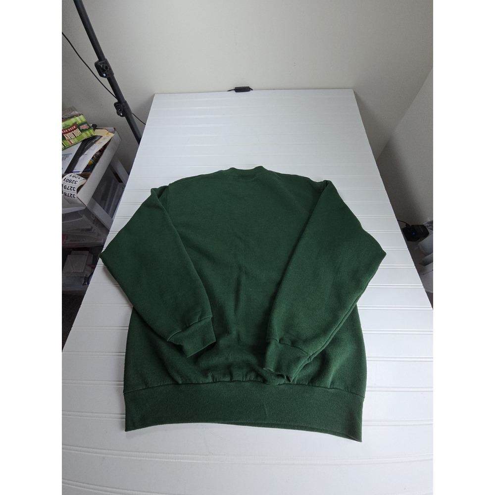 VTG. QUILLS WOOLEN MARKET GREEN IRELAND SWEATSHIRT MEDIUM‎ FRUIT OF THE LOOM - Picture 5 of 10